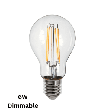 6W GLS Dimmable E27 Bulb