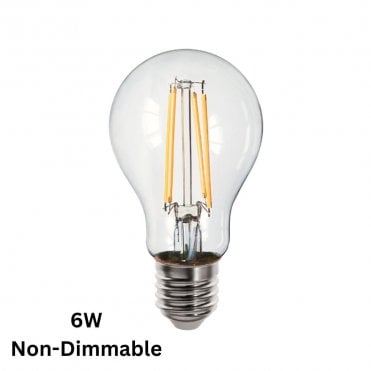 6W GLS Non-Dimmable E27 Bulb
