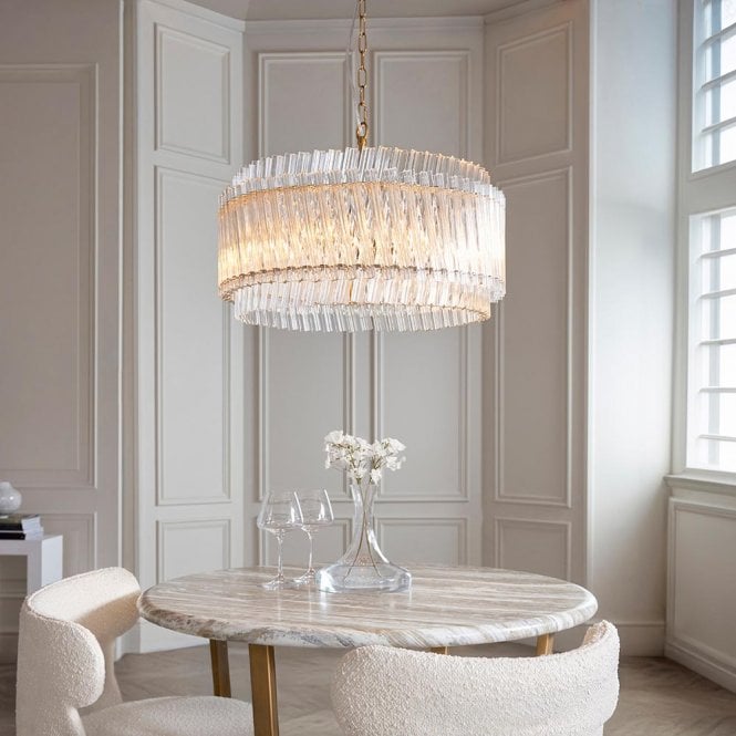 Aspire Lighting Brenda Aged Brass Ceiling Pendant