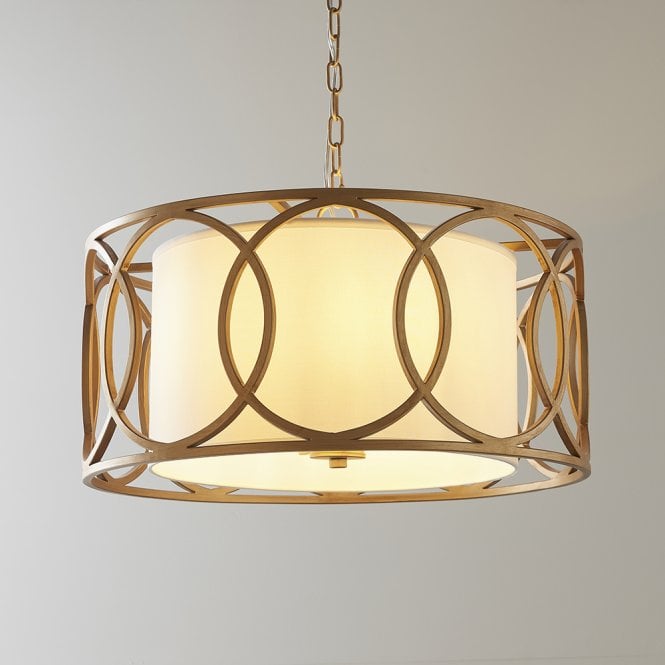 Aspire Lighting Gold & White Pendant