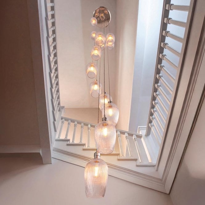 Aspire Lighting Millie Polished Nickel 13 Light Pendant