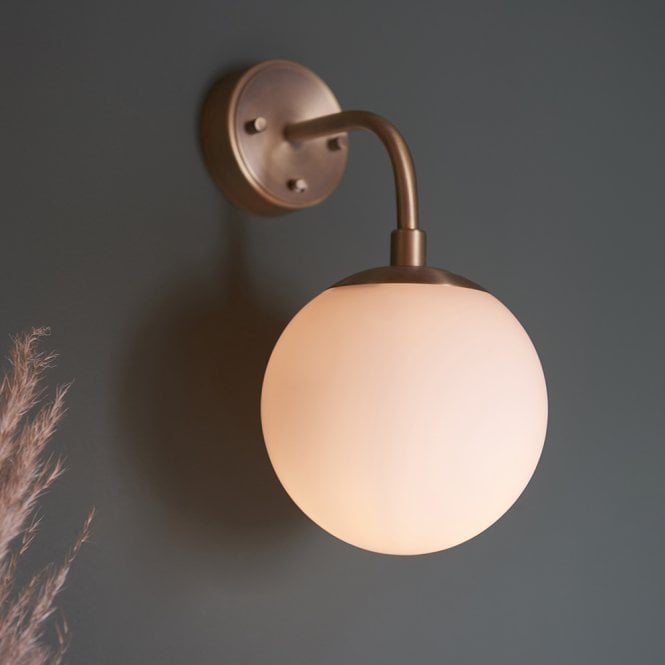 Aspire Lighting Opal Brass Wall Light
