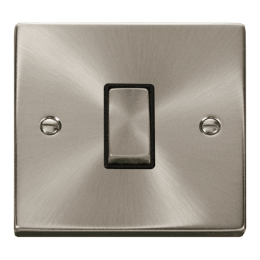 Satin Chrome 1 Gang 2 Way Switch