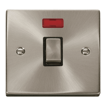 Satin Chrome Switch with Neon