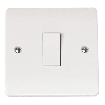 White 1 Gang 2 Way Switch