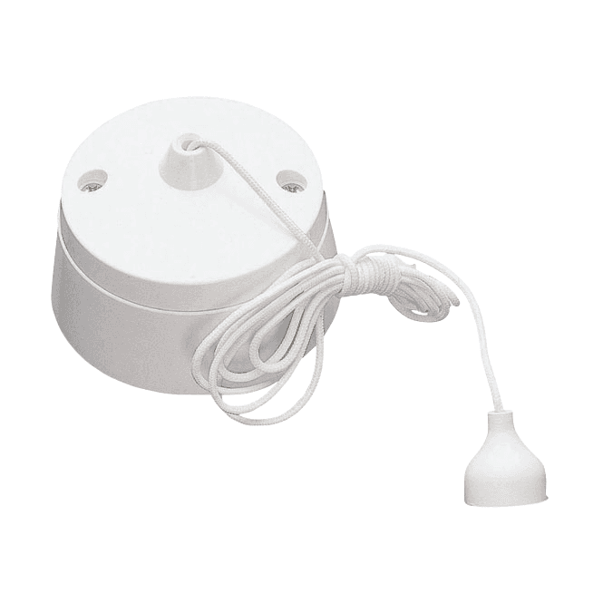 Click Scolmore White 2 Way Pull Cord Switch
