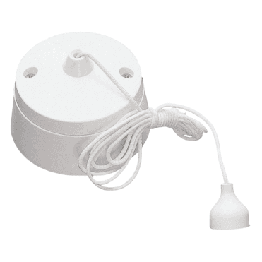White 2 Way Pull Cord Switch
