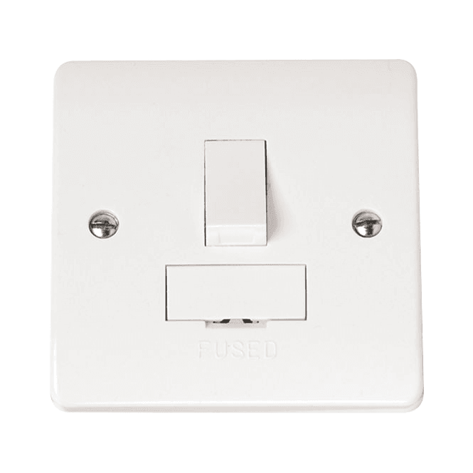 Click Scolmore White Switched FCU