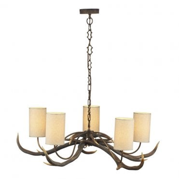 Antler 5 Light Pendant 