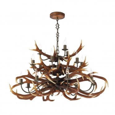 Antler Emperor 17 Light Pendant