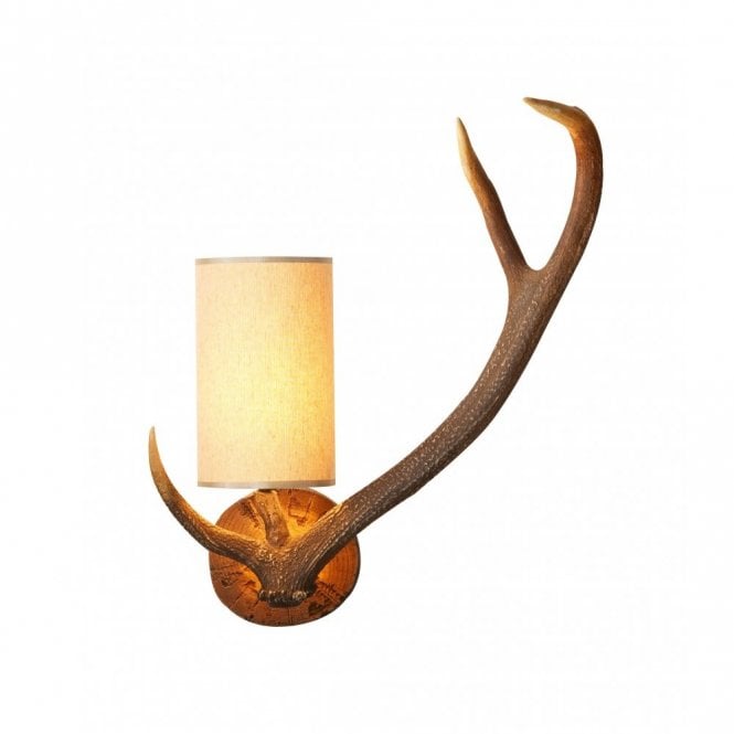 David Hunt Lighting Antler Wall Light Right