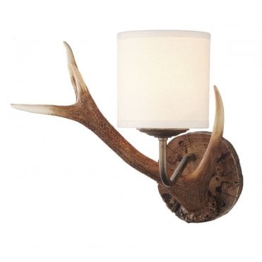 Antler Wall Light w/ Shade