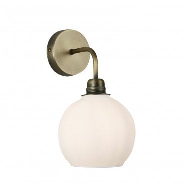 Apollo Antique Brass Wall Light
