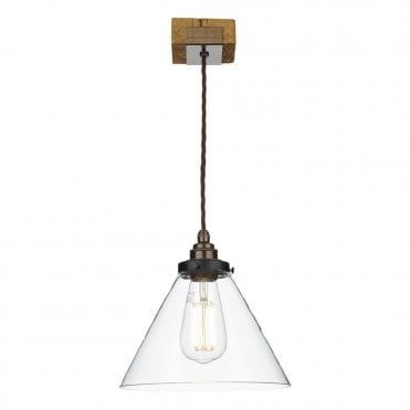 Aspen Single Wooden Pendant