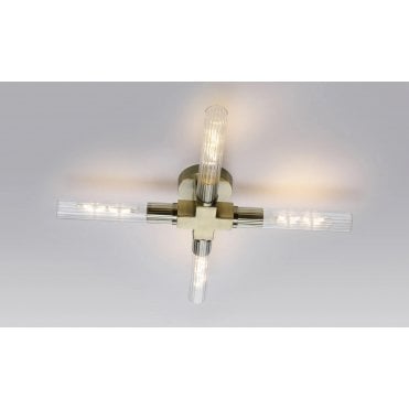 Dee 4 Light Bathroom Ceiling Fitting IP44