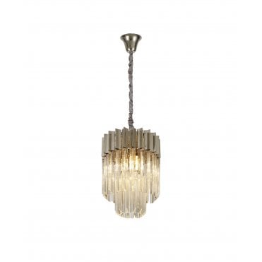 Donard Polished Nickel 4 Light Pendant