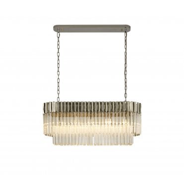 Donard Polished Nickel 5 Light Bar Pendant