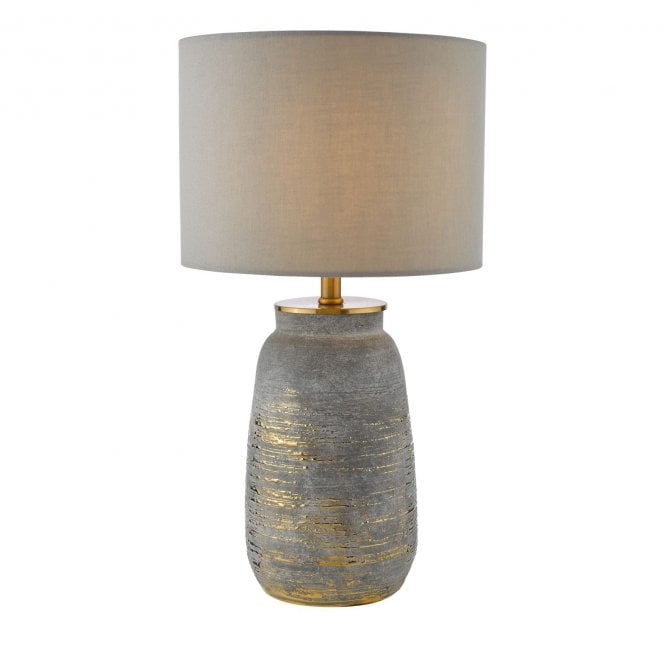 där lighting Creon Ceramic Table Lamp C/W Shade
