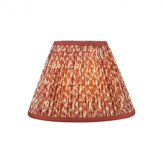 där lighting Esther Red Cotton Empire Shade