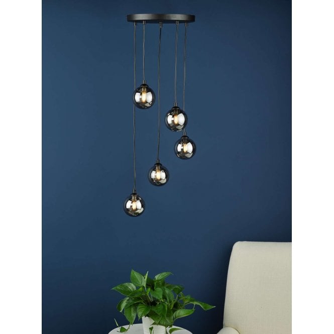 där lighting Federico Black Cluster Pendant