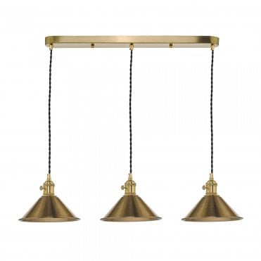 Hadano Brass Bar Pendant