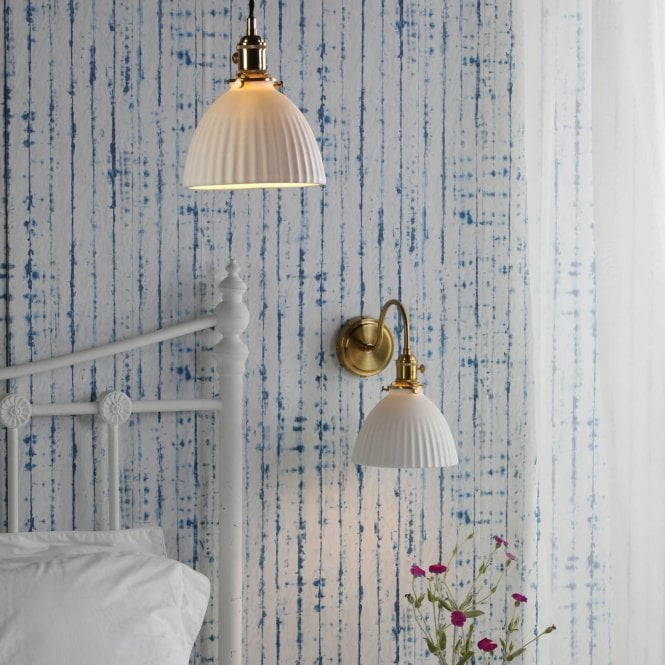 där lighting Hadano Brass Ceramic Pendant