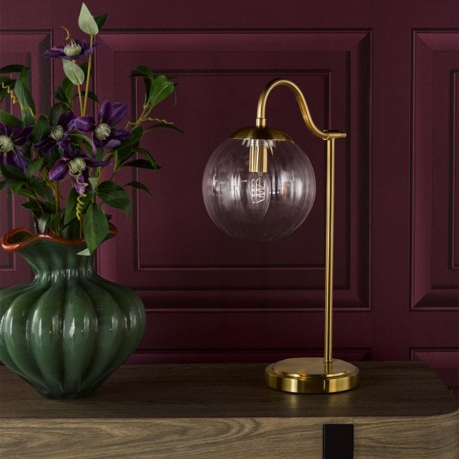 där lighting Jocelyn Brass Table Lamp