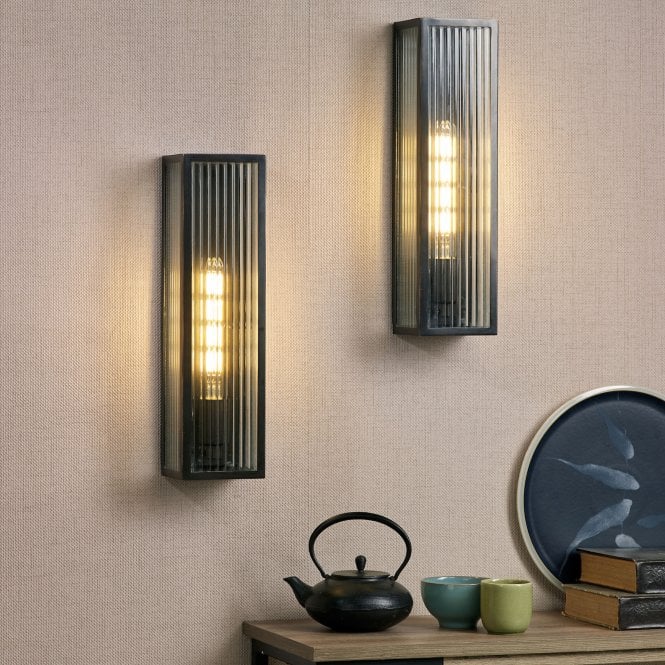 där lighting Keegan Wall Light Rubbed Bronze
