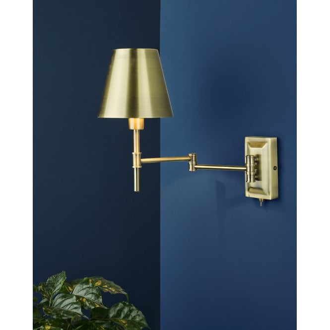 där lighting Kensington Swing Arm Wall Light