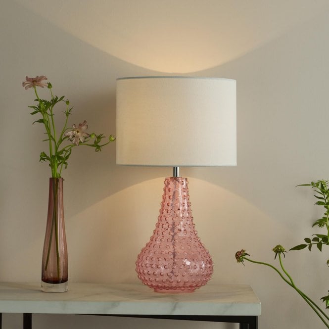 där lighting Kristina Glass Table Lamp C/W Shade