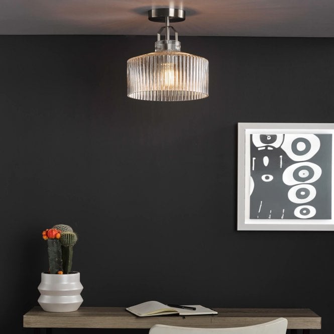 där lighting Lenka Semi Flush Fitting
