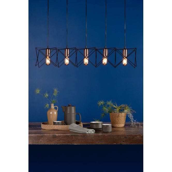 där lighting Midi 5 Light Bar Pendant