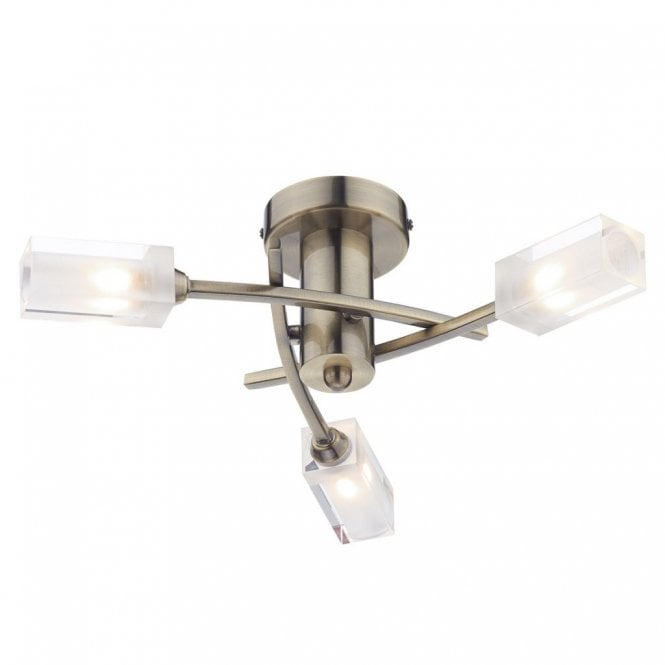 där lighting Morgan 3 Light Semi Flush