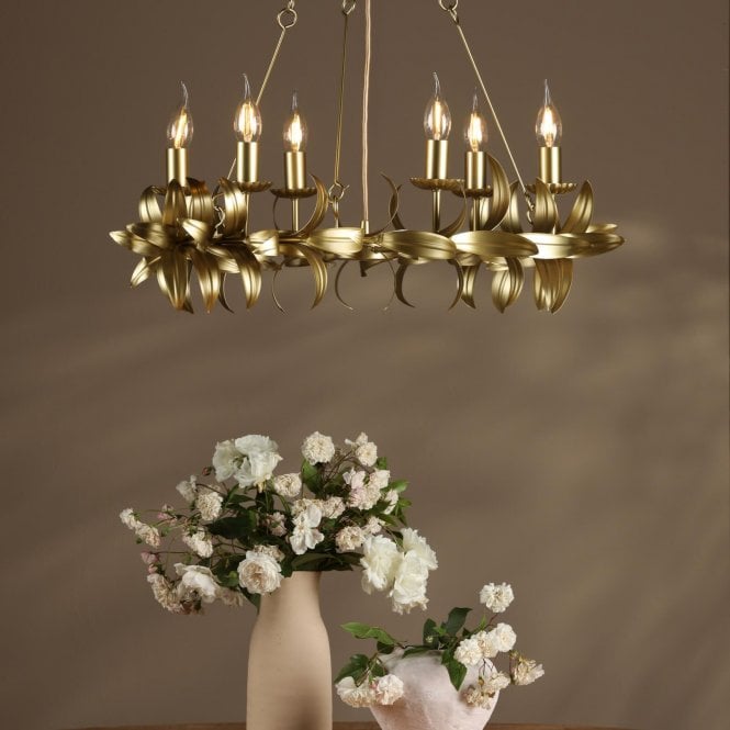 där lighting Nadria Satin Gold Pendant