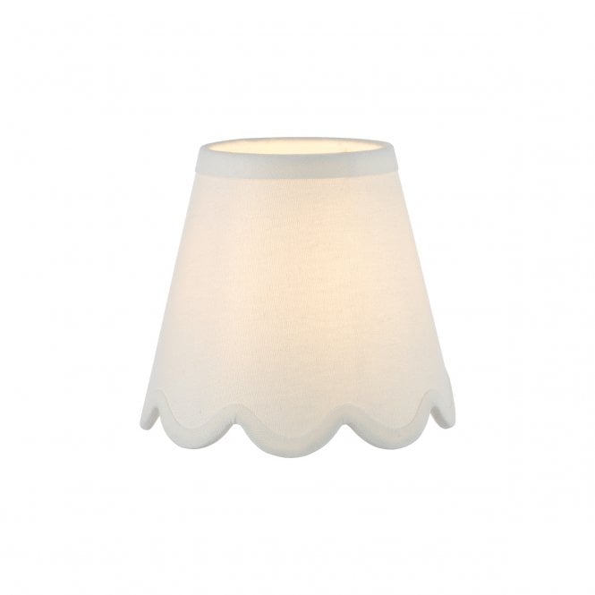 där lighting Nerita Ivory Linen Shade 15cm
