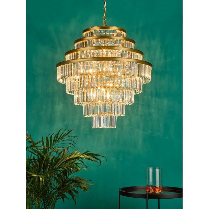 där lighting Rhapsody 12 Crystal Chandelier