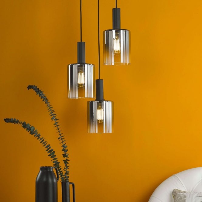där lighting Savannah 3 Light Cluster Pendant
