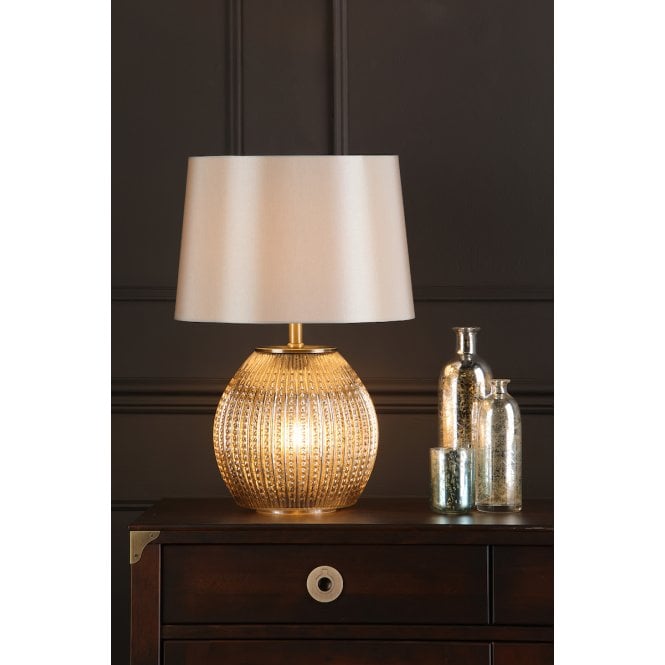där lighting Sonia 2 Light Table Lamp C/W Shade