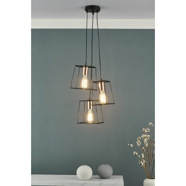 Tower 3 Light Cluster Pendant