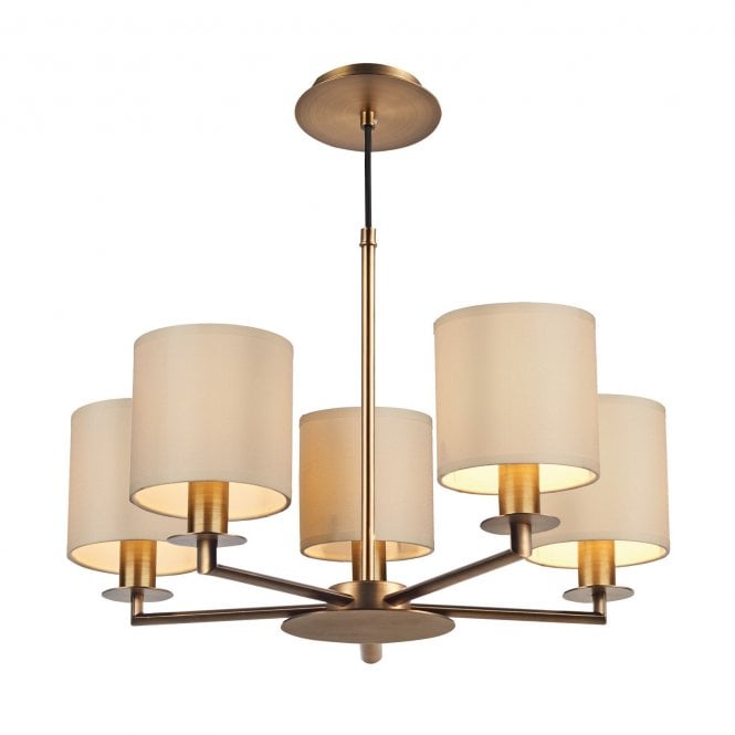där lighting Tyler Ceiling Fitting C/W Shades