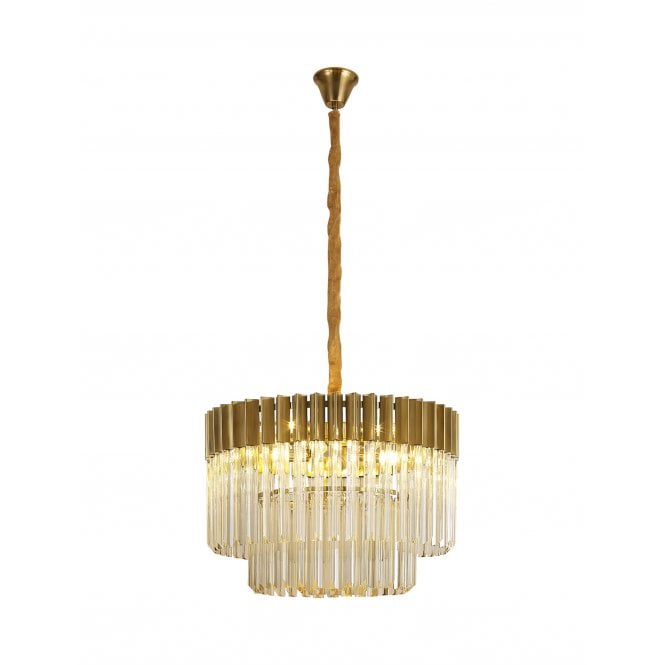 Elate Collection Donard Brass 8 Light Pendant