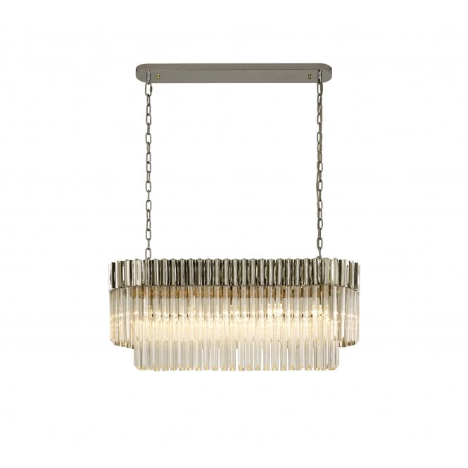 Elate Collection Donard Polished Nickel 5 Light Bar Pendant