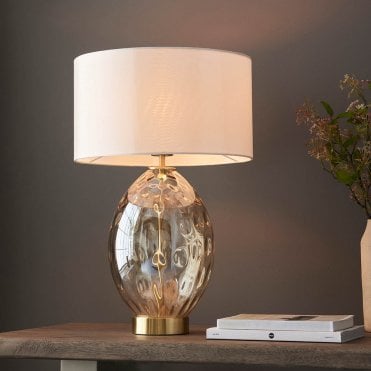 Elin Lustre Touch Table Lamp C/W Shade