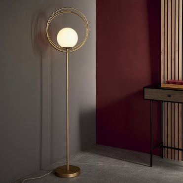 Emilio Gold Looped Floor Lamp