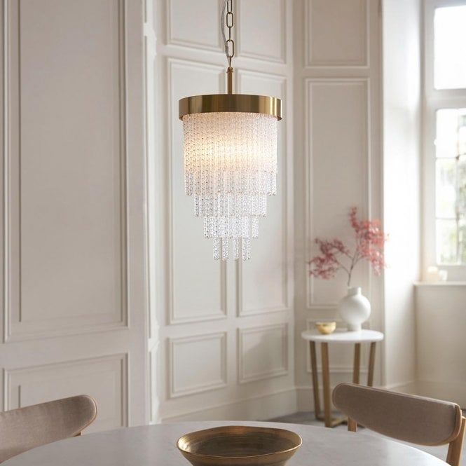 Endon Lighting Anistoria Single Brass Pendant