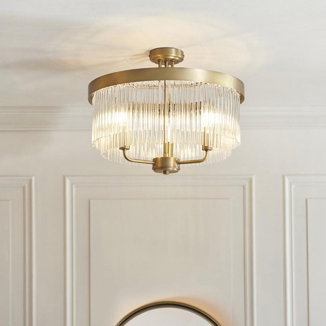 Endon Lighting Clermont Semi Flush Fitting