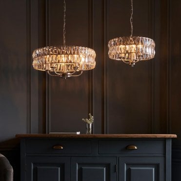 Clifton Bright Nickel Ceiling Pendant