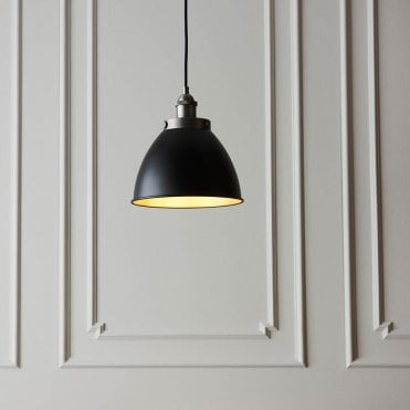 Franklin Matt Black & Pewter Pendant
