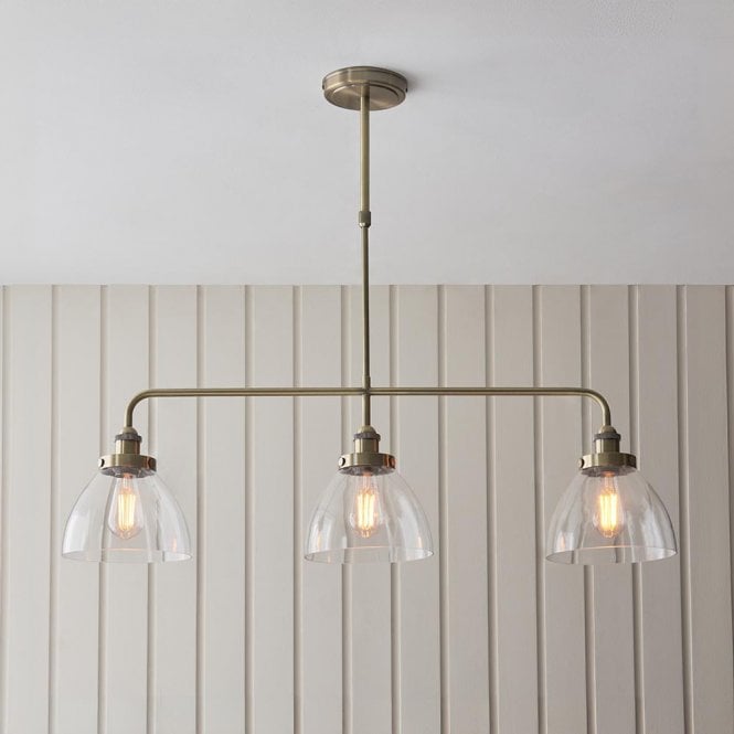 Endon Lighting Hansen 3 Light Bar Linear Pendant