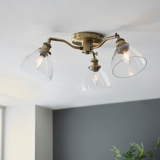 Endon Lighting Hansen Semi Flush Fitting